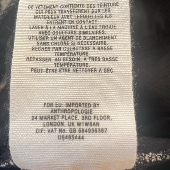 Anthropologie Cartonnier Jacquard black white geometric dress shorts size 14 - Picture 7 of 9